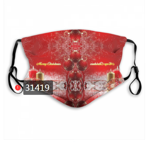 2020 Merry Christmas Dust mask with filter 4